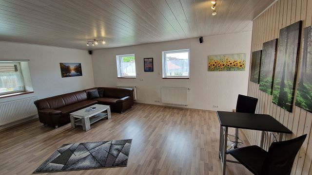Wohnbereich der Ferienwohnung Chaya im Allgäu
